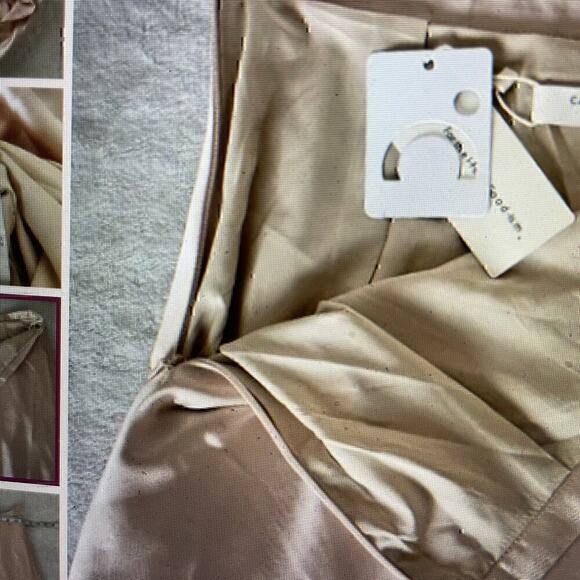 Midi Skirt Flowy Satin Pink Barbiecore Barbie A Line Zip Closure Size XL or 12 - Picture 4 of 6